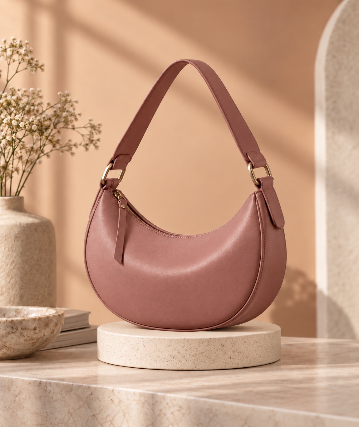 Bolsa de hombro en exhibición